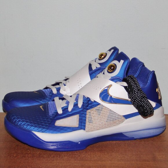 Nike Zoom KD 4 'The Real MVP' Basketball Mens 11 Hyper Royal White - Picture 2 of 6